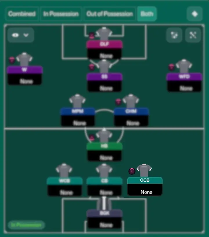 The Powerful Overlapping Centre-Back Role | FM26 Best Player Roles 5 Overlapping Centre-back in 3-4-3 diamond tactics on FM26