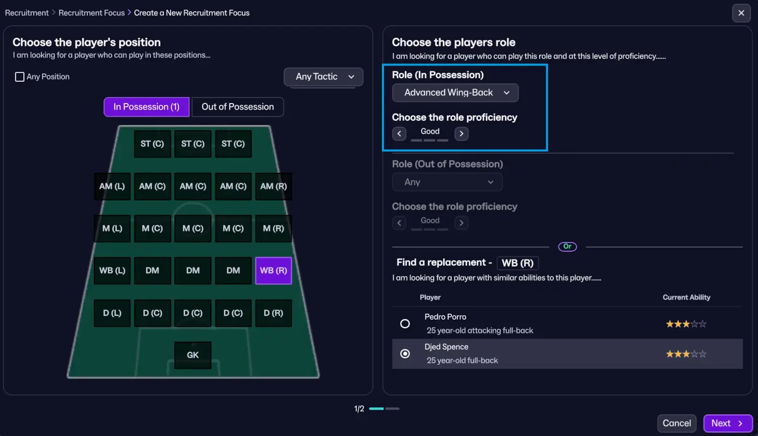 Scouting Smarter: 6 Essential Recruitment Focuses You Need to Create on FM26 8 FM26 position and role recruitment focus