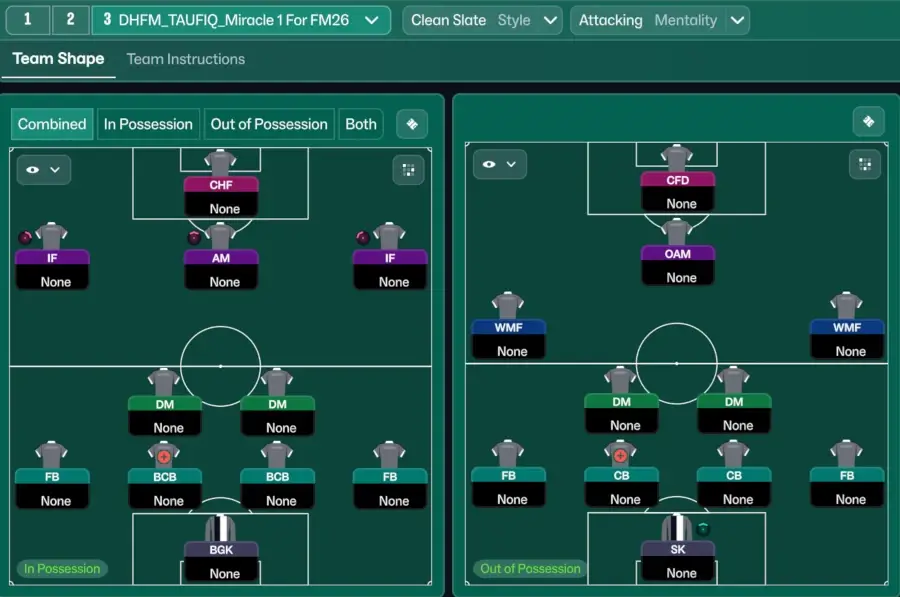 FM26 Taufiq Miracle 1 Tactic | The FIFAe World Cup Winning Tactic Recreated on Football Manager 26 3 FM26 Taufiq Miracle 1 Tactic 4-2-3-1 formation