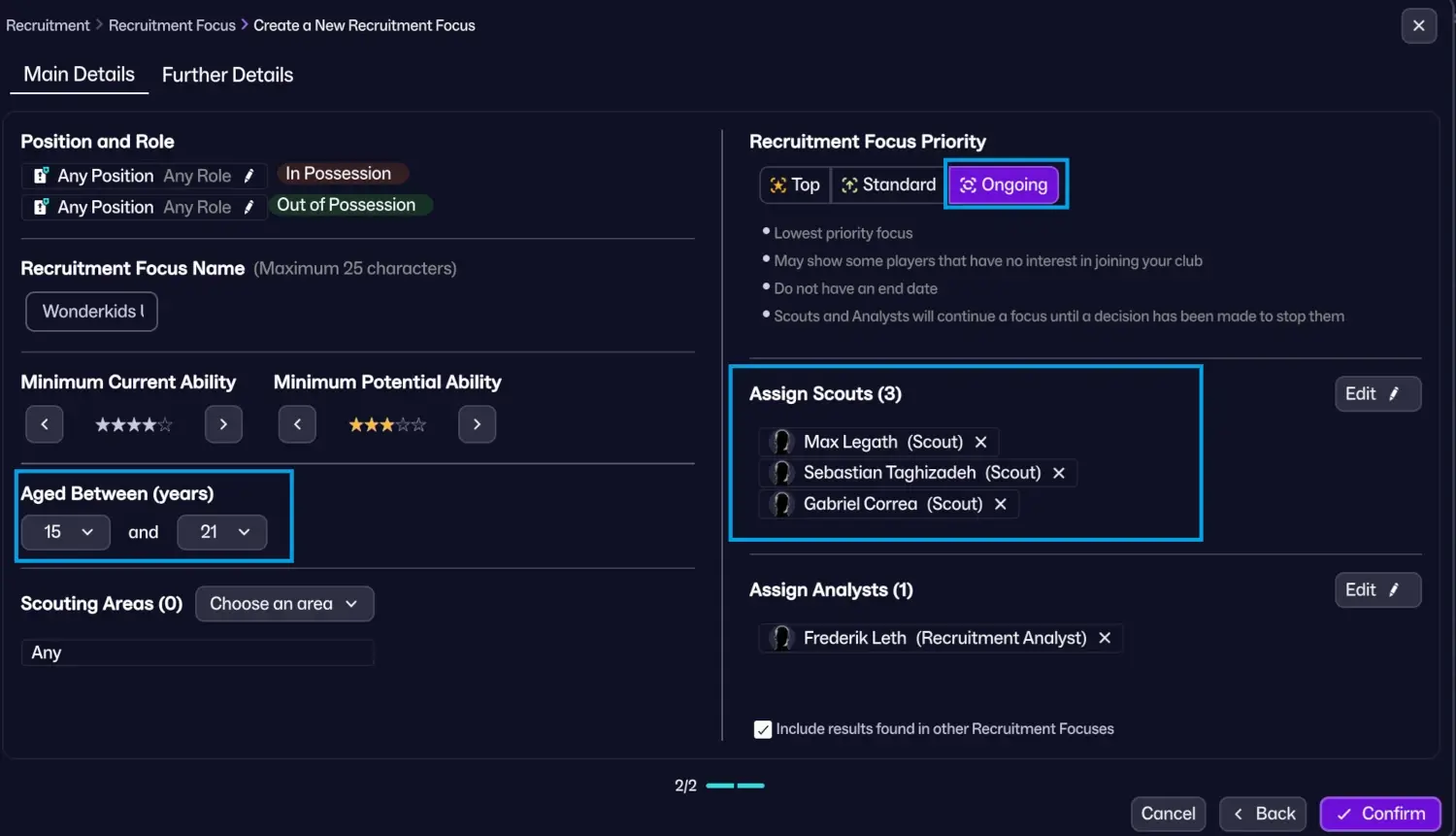 Scouting Smarter: 6 Essential Recruitment Focuses You Need to Create on FM26 7 FM26 Wonderkids Recruitment Focus in Football Manager