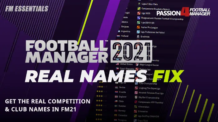 Football Manager 21 Real Names Licence Fix Passion4fm