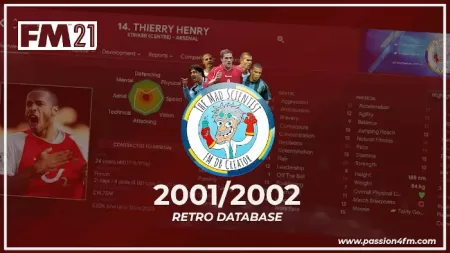Football Manager 2001/2002 retro database