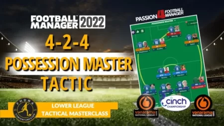 Football Manager 2022 4-2-4 Possession master tactic