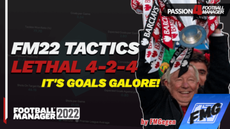 Football Manager 2022 Lethal 4-2-4 Tactic