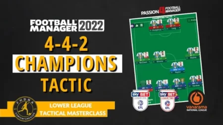 Football Manager 2022 Lower League Tactic 4-4-2 Champions tactic