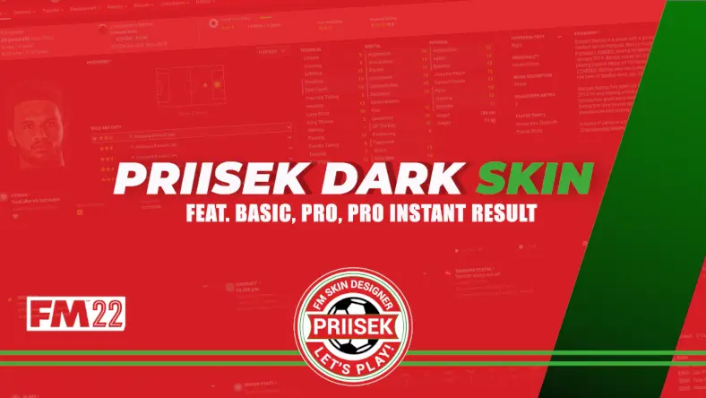 Football Manager 2022 Priisek Dark skin
