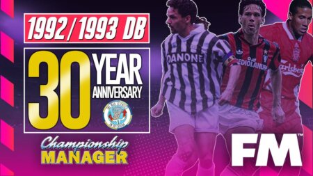 Football Manager 2022 retro database 1992-93 season