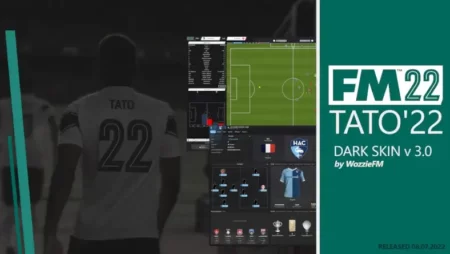 Football Manager 2022 Tato22 Dark skin