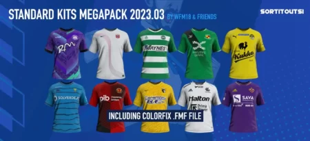 Football Manager 2023 Standard real kits megapack