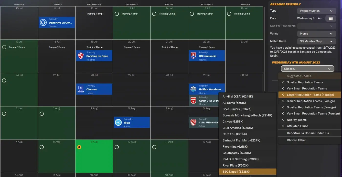 Mastering Day One on Football Manager | First Things to Do On a Brand-New Save 19 Arranging friendly fixtures on Football Manager 2024