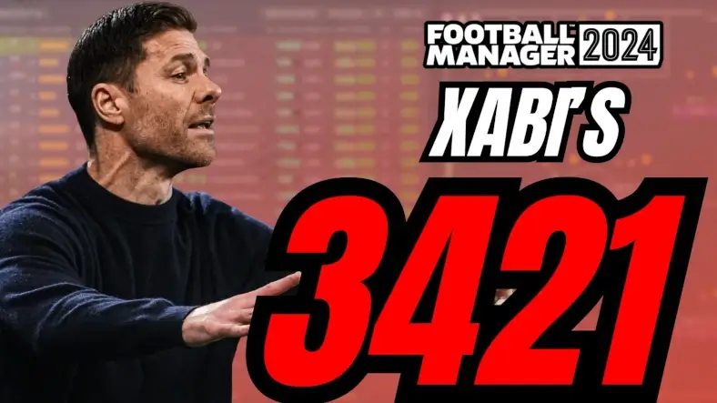 Football Manager 2024 Xabi Alonso 3-4-2-1 tactics