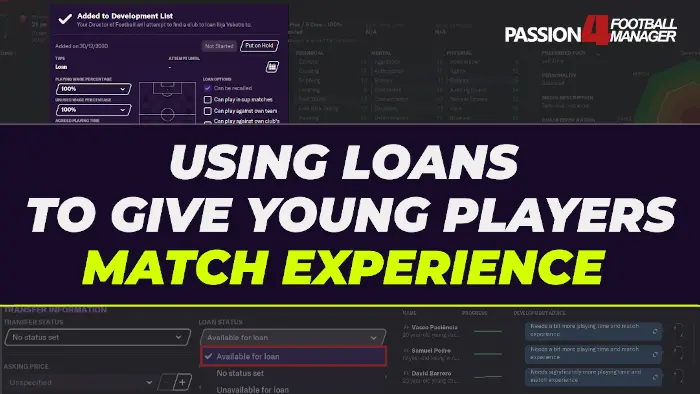 using loans to give young players match experience