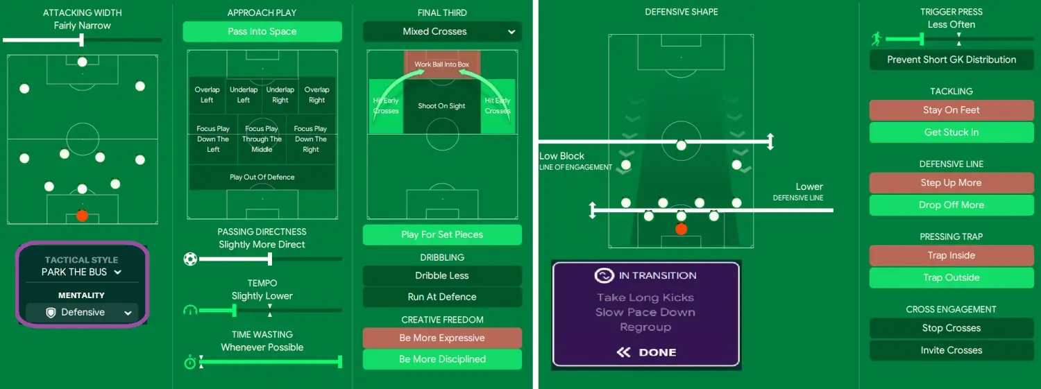 Breaking Down Football Manager's Tactical Styles: From Gegenpressing to Tiki-Taka 10 Guide to park the bus tactical style in Football Manager