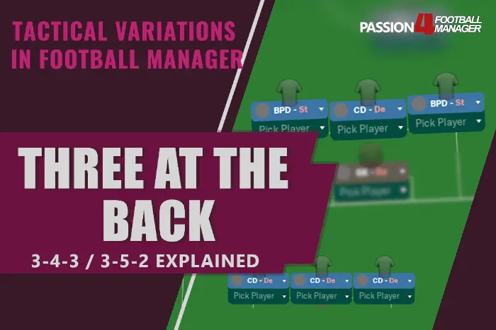 three at the back systems explained in Football Manager