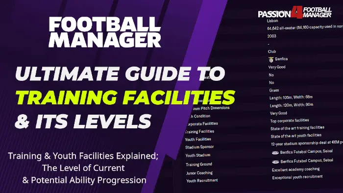 Football Manager guide to training facilities and its levels