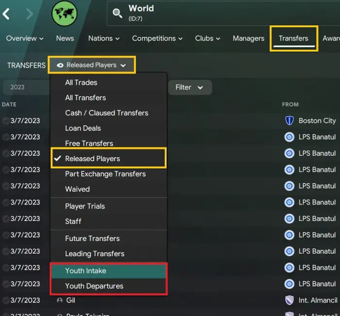 The Best Football Manager Tips & Tricks | How to get better at Football Manager 2024 15 Football Manager world transfers released players