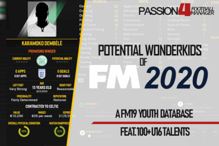 Potential wonderkids of Football Manager 2020