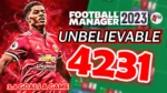 unbelievable 4-2-3-1 Football Manager 2023 tactic volante attack